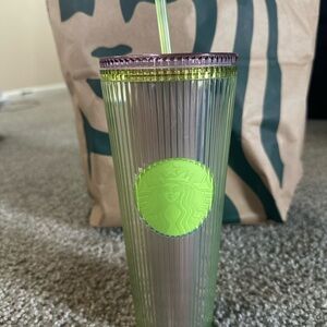 Starbucks Lime and Lavender Tumbler